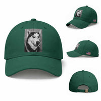 Smoking Siberian Husky Meme Baseball Cap Funny Dog Face Gift For Dog Lovers