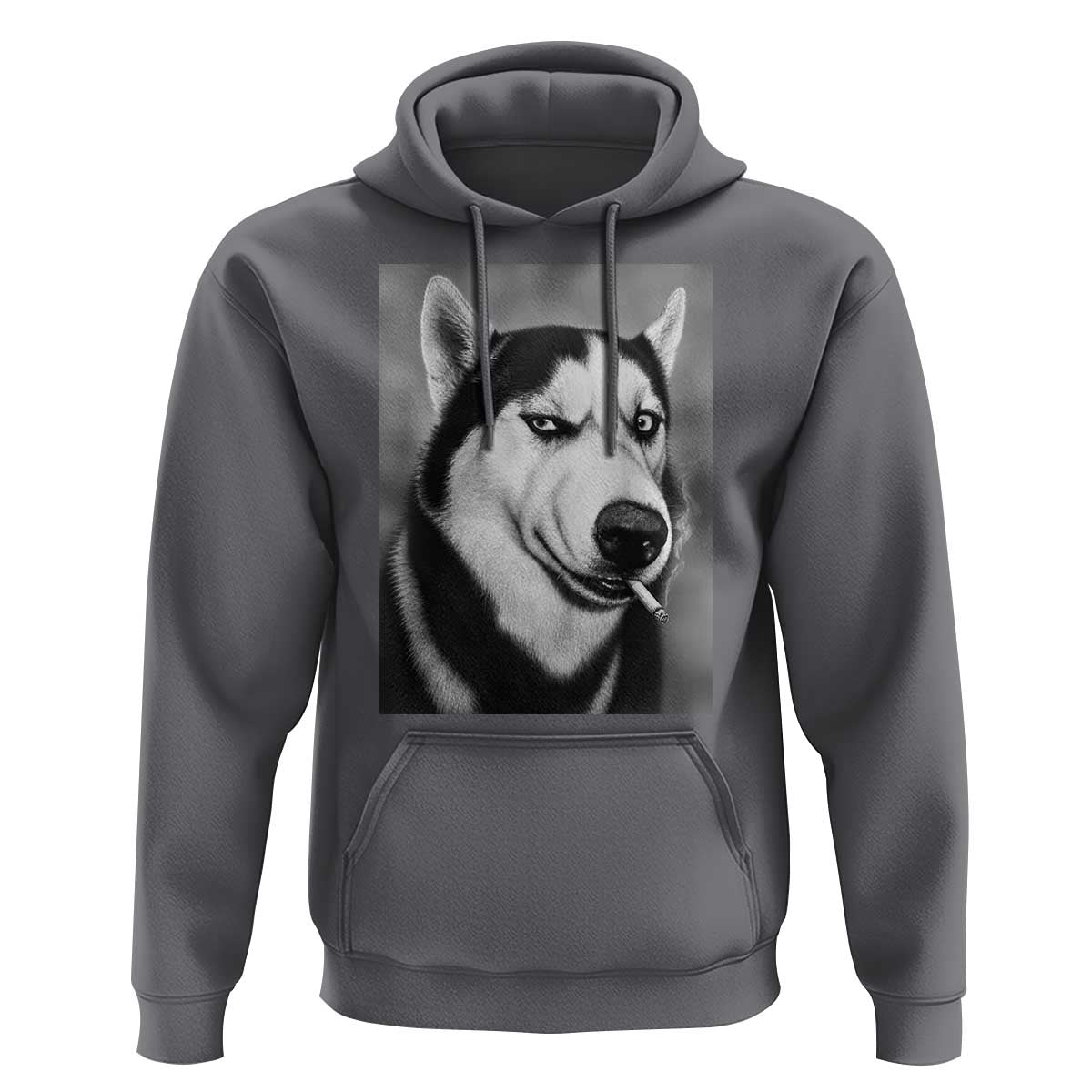 Smoking Siberian Husky Meme Hoodie Funny Dog Face Gift For Dog Lovers