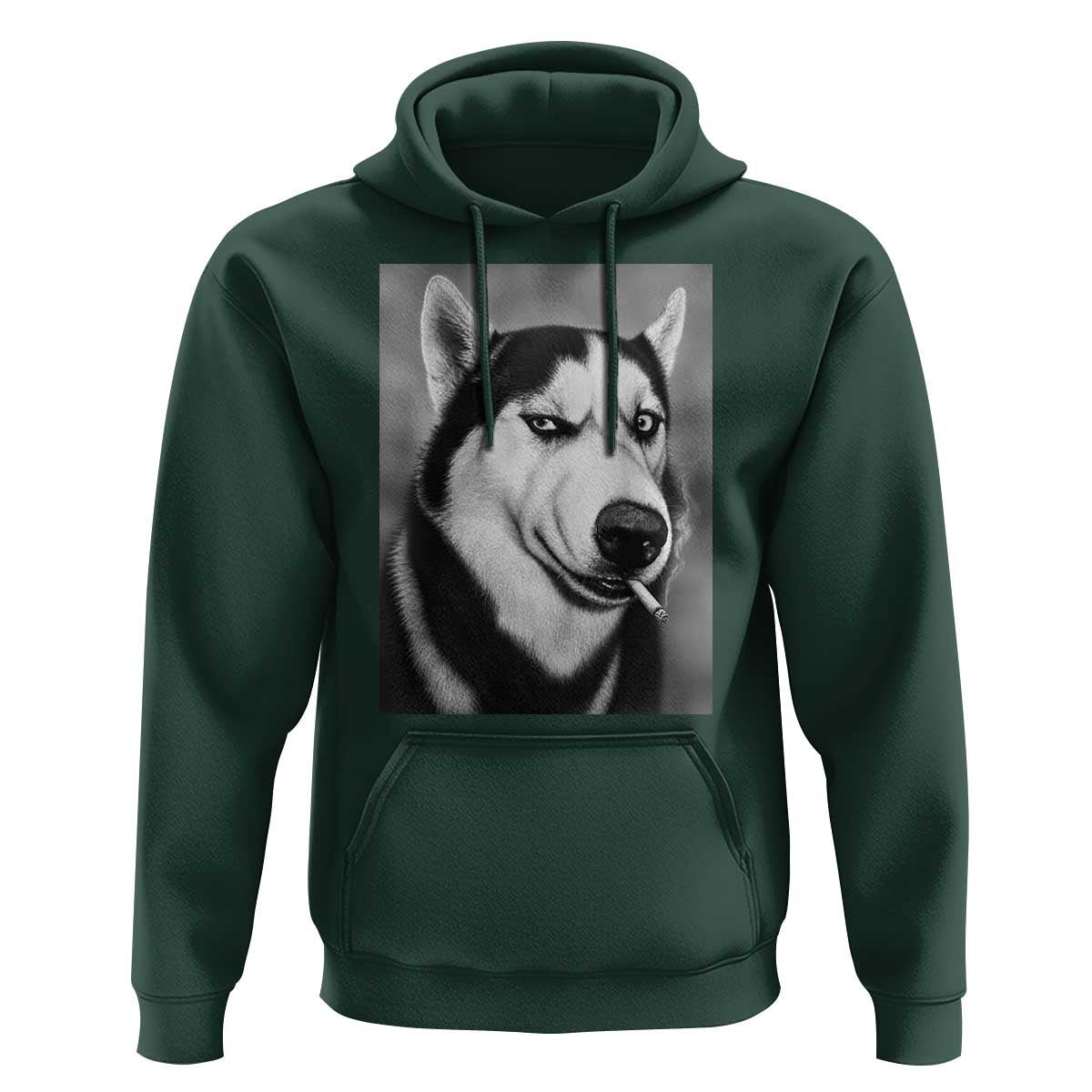 Smoking Siberian Husky Meme Hoodie Funny Dog Face Gift For Dog Lovers