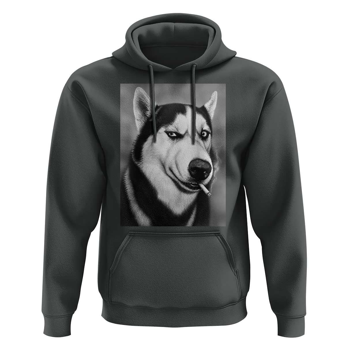 Smoking Siberian Husky Meme Hoodie Funny Dog Face Gift For Dog Lovers