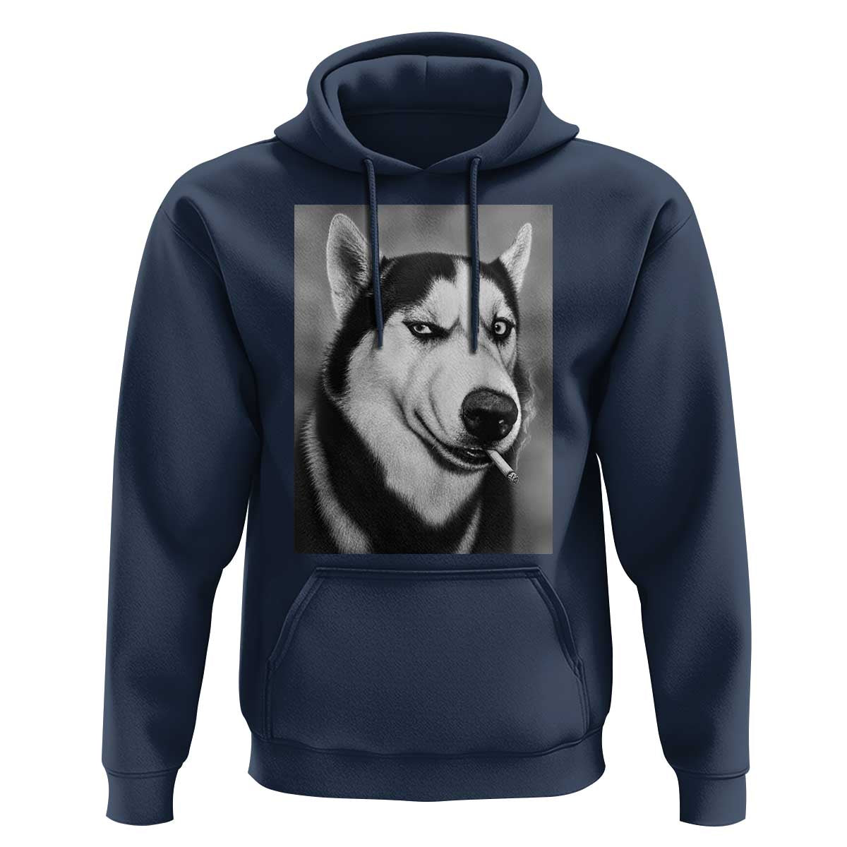 Smoking Siberian Husky Meme Hoodie Funny Dog Face Gift For Dog Lovers