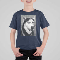 Smoking Siberian Husky Meme T Shirt For Kid Funny Dog Face Gift For Dog Lovers