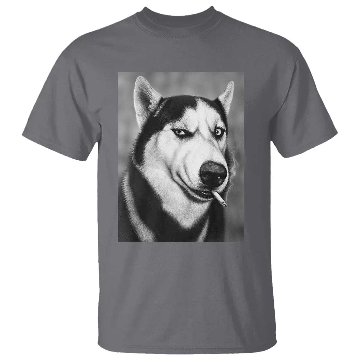 Smoking Siberian Husky Meme T Shirt Funny Dog Face Gift For Dog Lovers