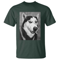 Smoking Siberian Husky Meme T Shirt Funny Dog Face Gift For Dog Lovers