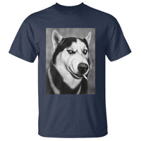 Smoking Siberian Husky Meme T Shirt Funny Dog Face Gift For Dog Lovers