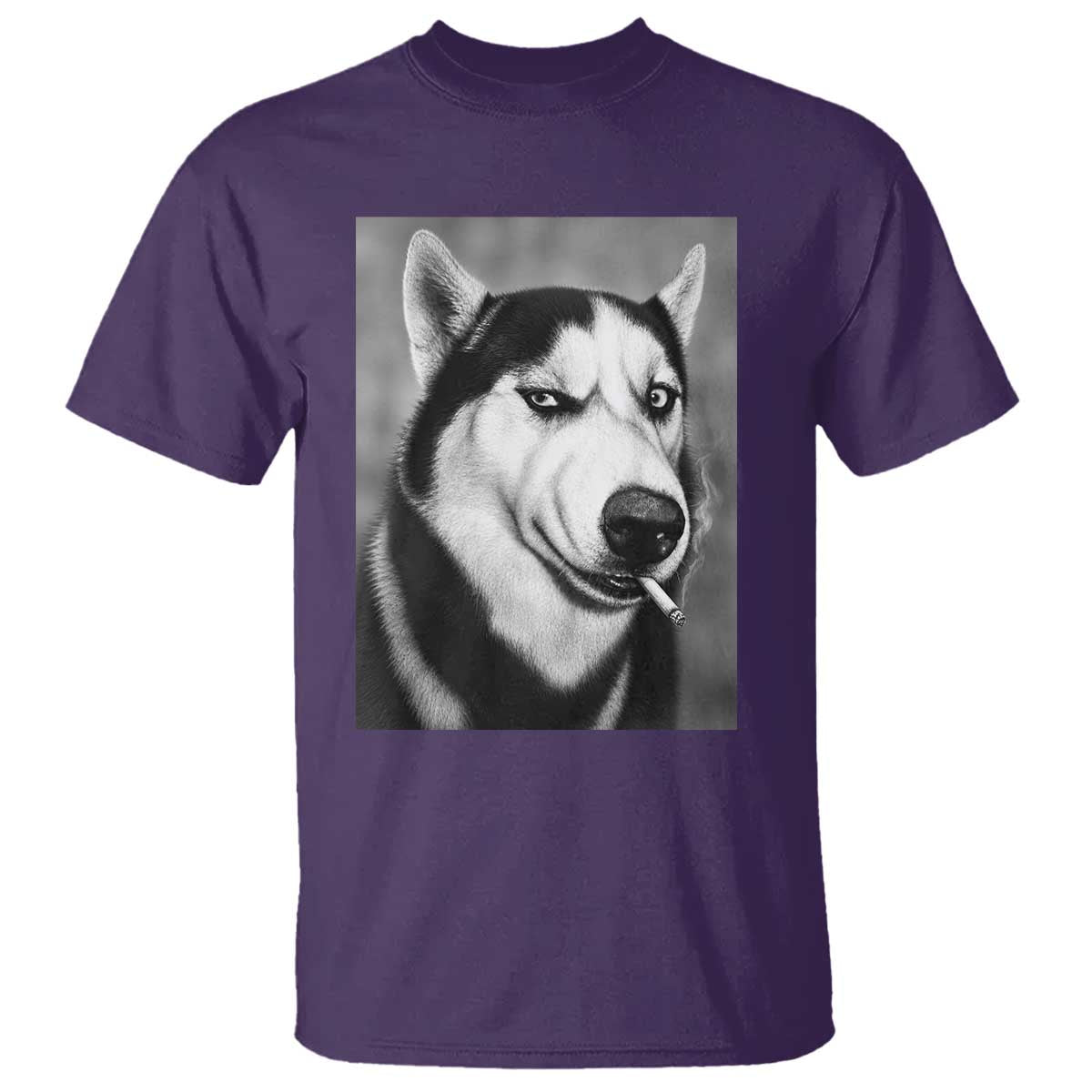 Smoking Siberian Husky Meme T Shirt Funny Dog Face Gift For Dog Lovers