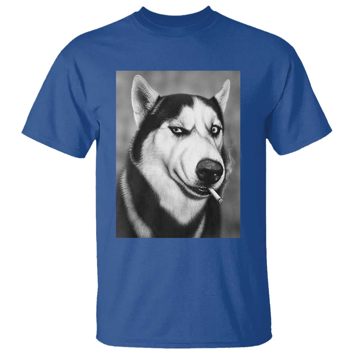 Smoking Siberian Husky Meme T Shirt Funny Dog Face Gift For Dog Lovers