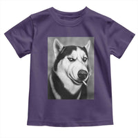 Smoking Siberian Husky Meme Toddler T Shirt Funny Dog Face Gift For Dog Lovers