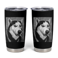 Smoking Siberian Husky Meme Tumbler Cup Funny Dog Face Gift For Dog Lovers