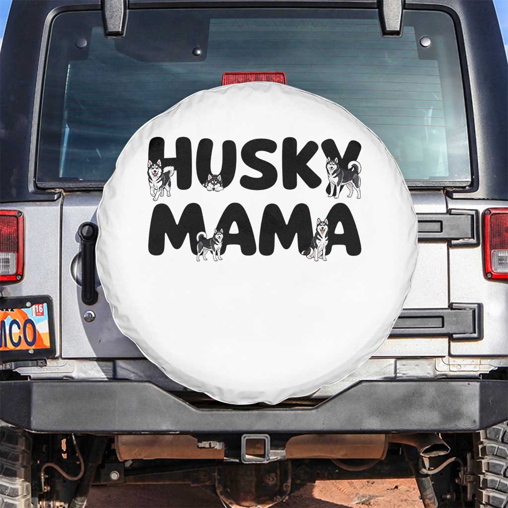 Proud Husky Mama Spare Tire Cover Siberian Husky Mothers Day Gift