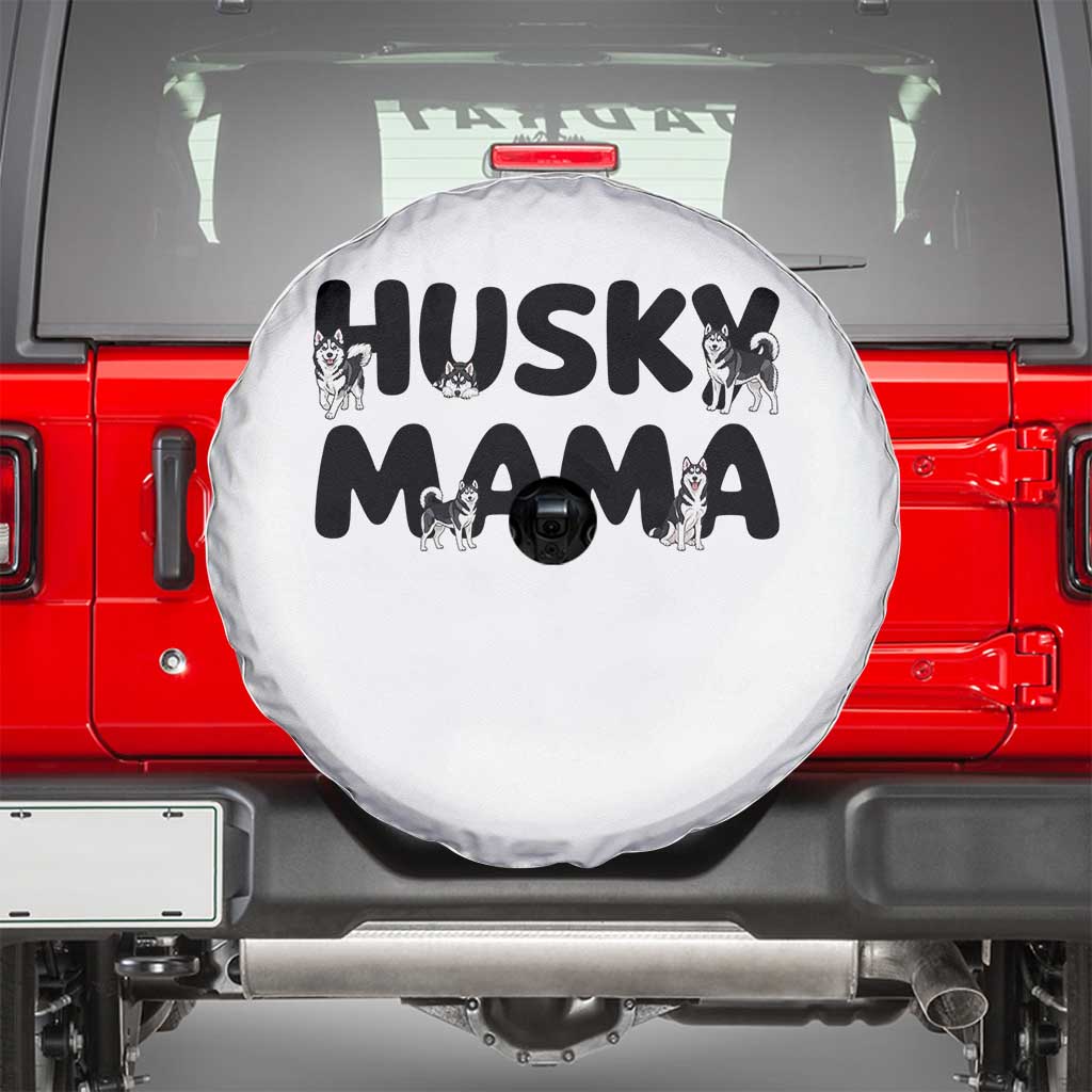 Proud Husky Mama Spare Tire Cover Siberian Husky Mothers Day Gift