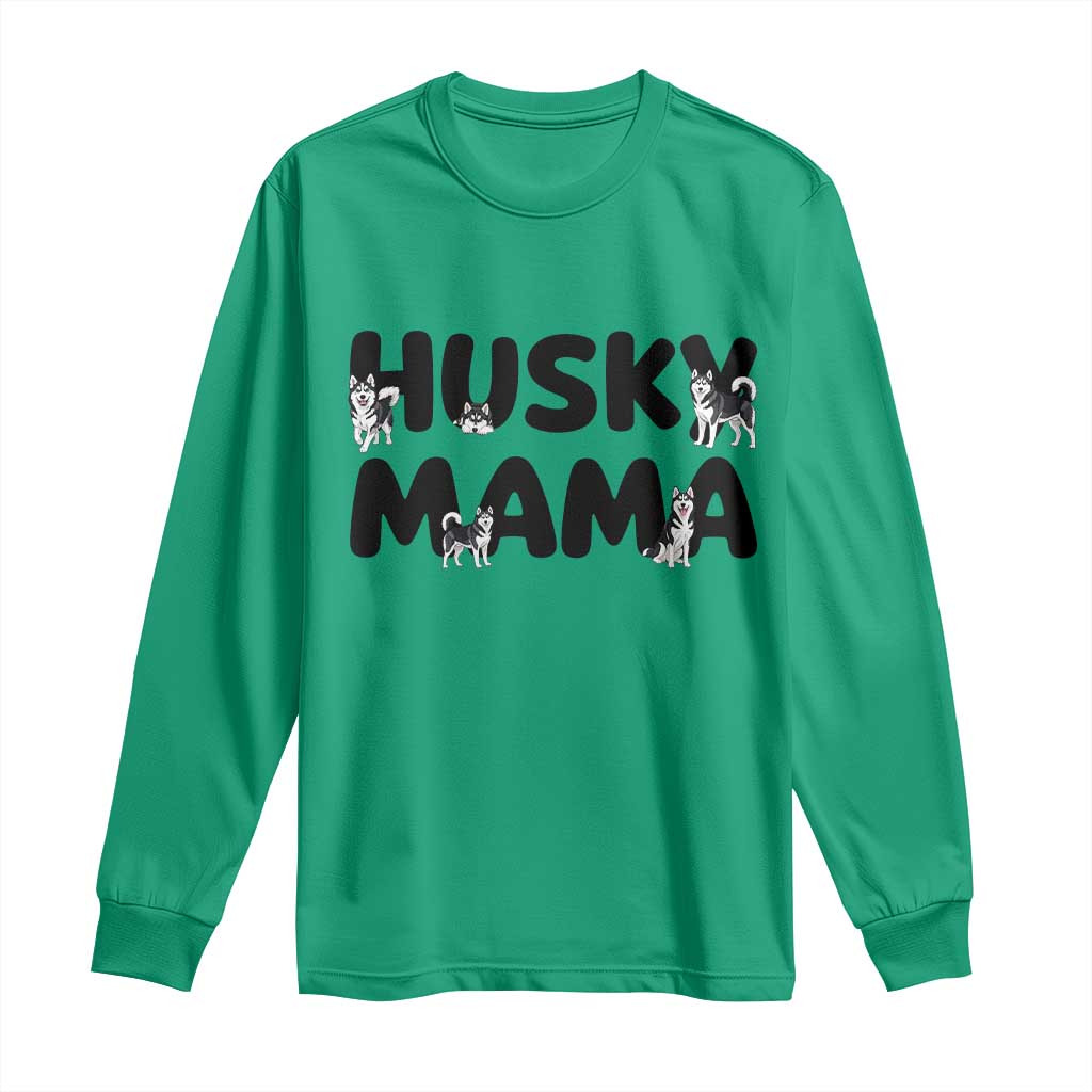 Proud Husky Mama Long Sleeve Shirt Siberian Husky Mothers Day Gift