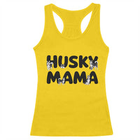 Proud Husky Mama Racerback Tank Top Siberian Husky Mothers Day Gift