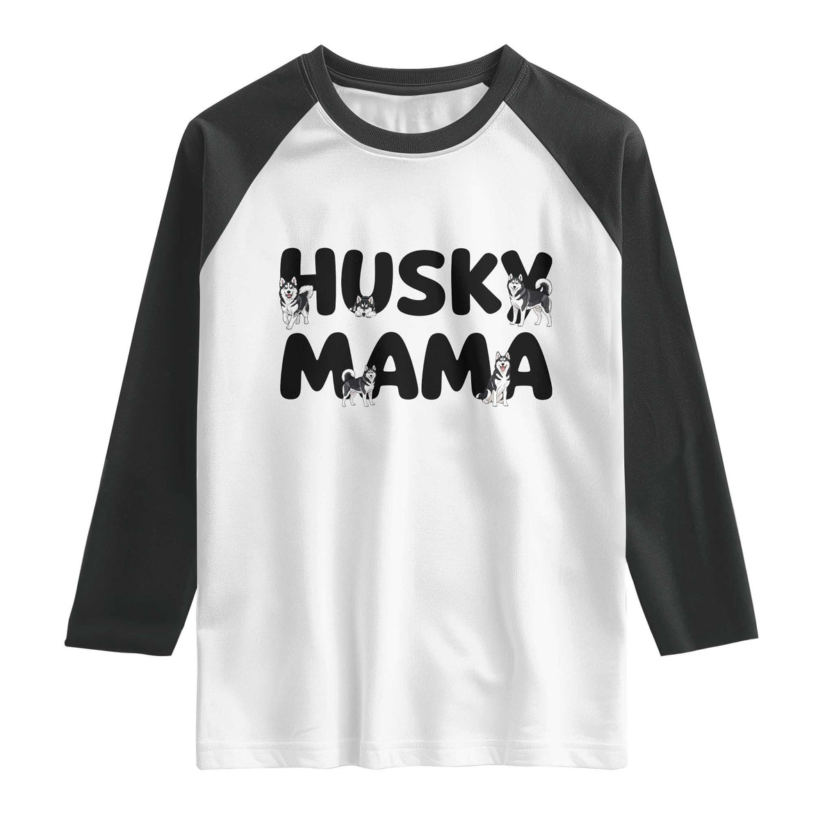 Proud Husky Mama Raglan Shirt Siberian Husky Mothers Day Gift