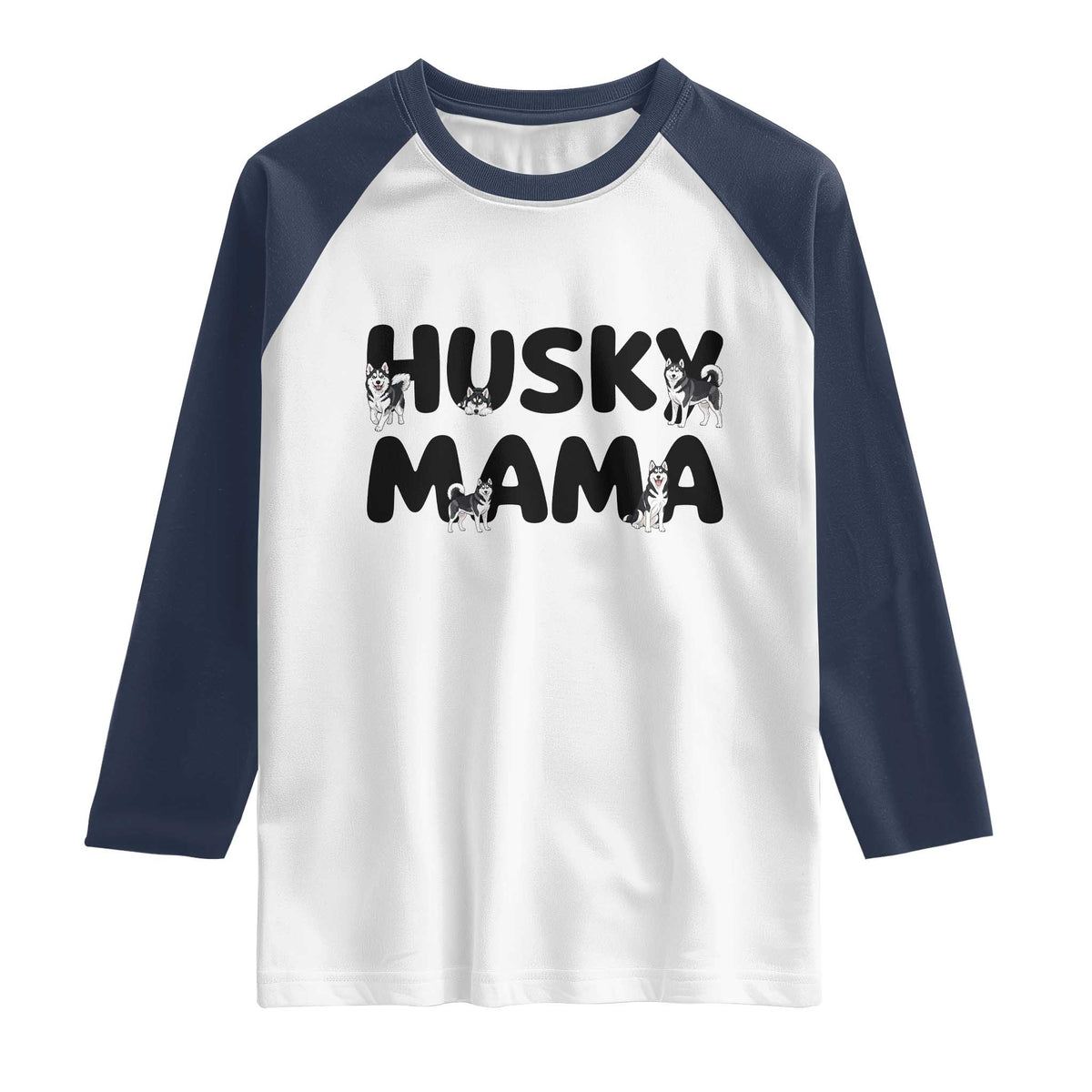 Proud Husky Mama Raglan Shirt Siberian Husky Mothers Day Gift