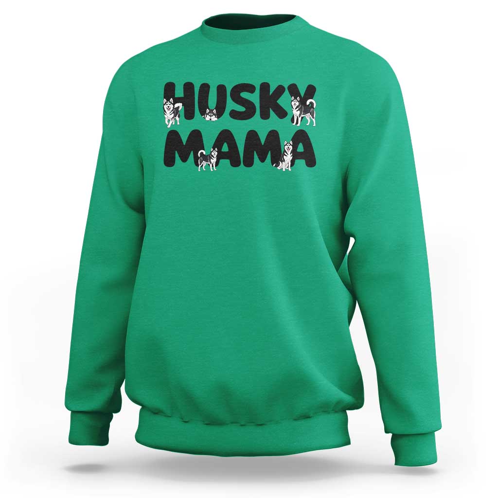 Proud Husky Mama Sweatshirt Siberian Husky Mothers Day Gift