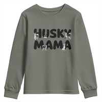 Proud Husky Mama Youth Sweatshirt Siberian Husky Mothers Day Gift