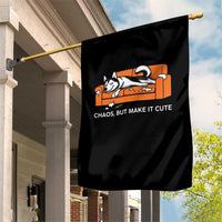 Mischievous Husky Owner Gift Garden Flag Chaos But Make It Cute