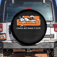 Mischievous Husky Owner Gift Spare Tire Cover Chaos But Make It Cute