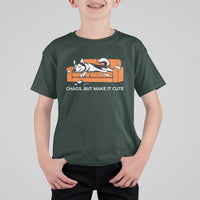 Mischievous Husky Owner Gift T Shirt For Kid Chaos But Make It Cute