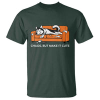 Mischievous Husky Owner Gift T Shirt Chaos But Make It Cute