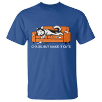 Mischievous Husky Owner Gift T Shirt Chaos But Make It Cute