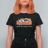 Mischievous Husky Owner Gift T Shirt For Women Chaos But Make It Cute