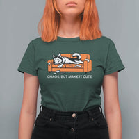 Mischievous Husky Owner Gift T Shirt For Women Chaos But Make It Cute