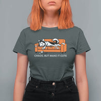 Mischievous Husky Owner Gift T Shirt For Women Chaos But Make It Cute