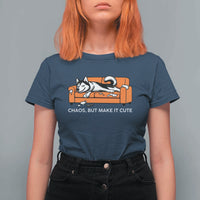 Mischievous Husky Owner Gift T Shirt For Women Chaos But Make It Cute