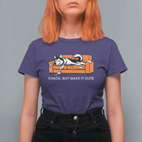 Mischievous Husky Owner Gift T Shirt For Women Chaos But Make It Cute