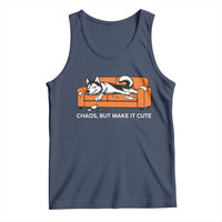 Mischievous Husky Owner Gift Tank Top Chaos But Make It Cute
