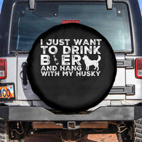 Drink Beer And Hang With My Husky Spare Tire Cover Funny Dog Lover