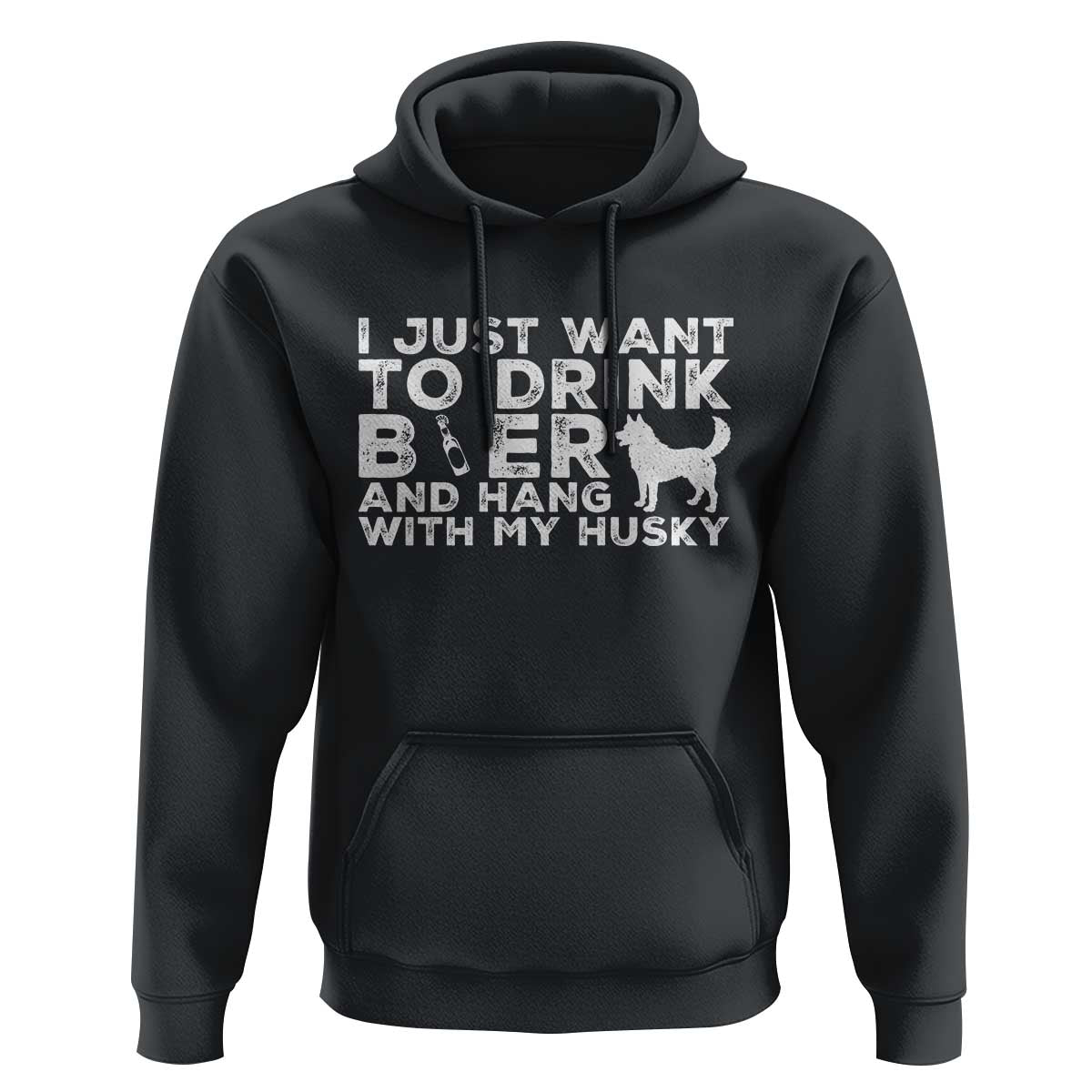Drink Beer And Hang With My Husky Hoodie Funny Dog Lover