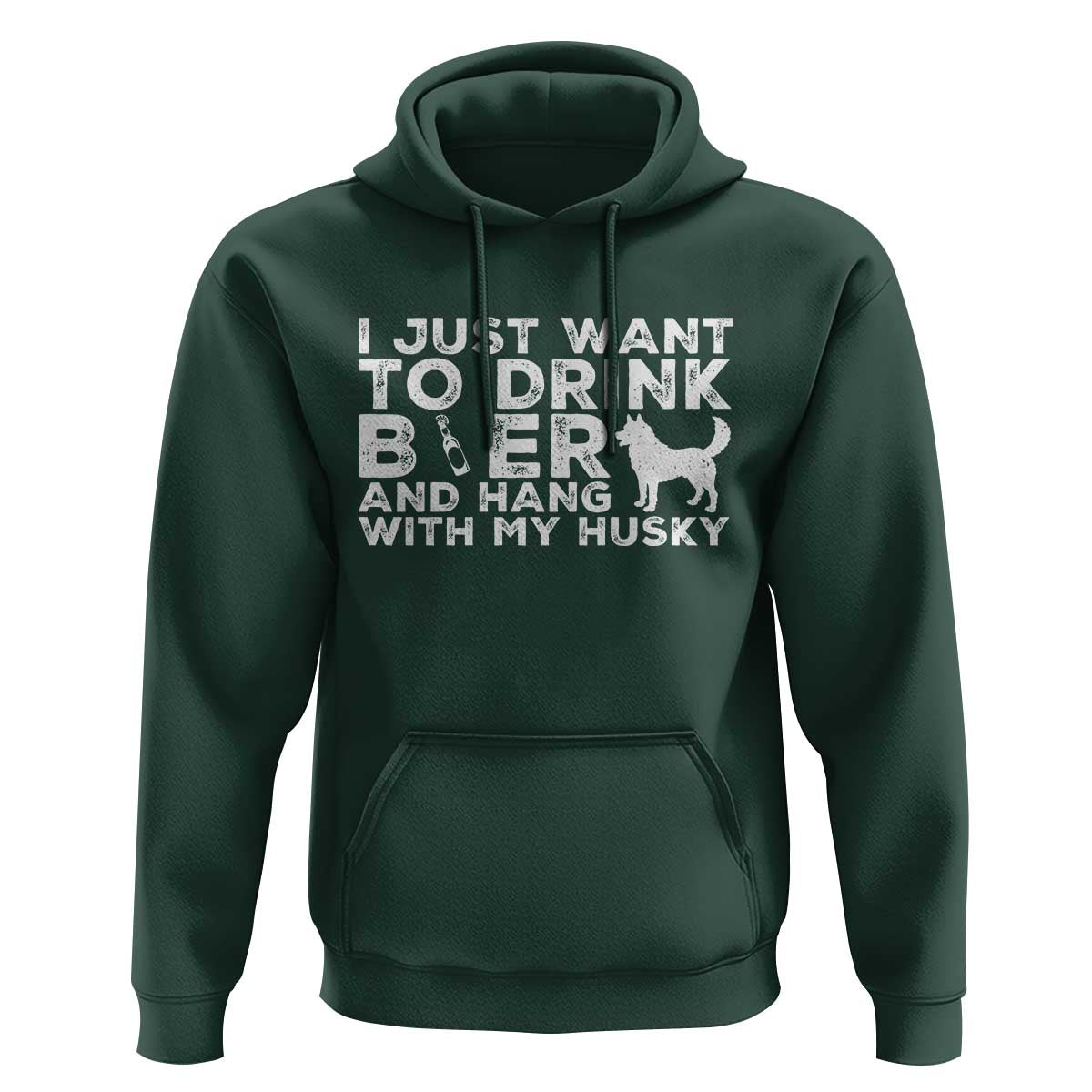Drink Beer And Hang With My Husky Hoodie Funny Dog Lover