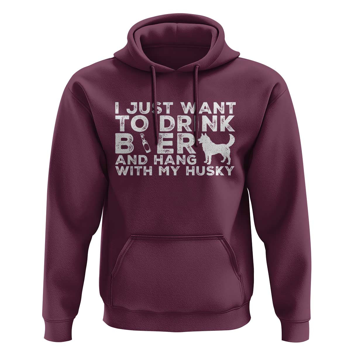 Drink Beer And Hang With My Husky Hoodie Funny Dog Lover