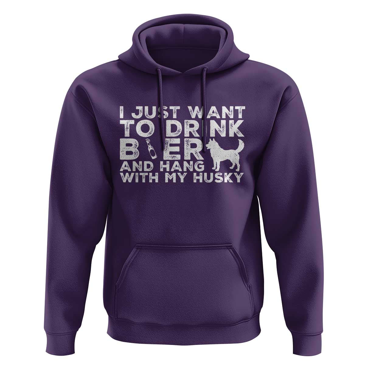 Drink Beer And Hang With My Husky Hoodie Funny Dog Lover