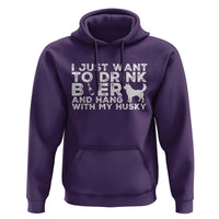 Drink Beer And Hang With My Husky Hoodie Funny Dog Lover