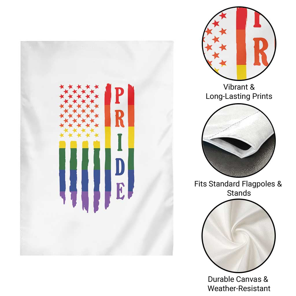 Pride Month Rainbow Flag Graphic Garden Flag Lesbian Gay LGBT America Flag