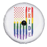 Pride Month Rainbow Flag Graphic Spare Tire Cover Lesbian Gay LGBT America Flag