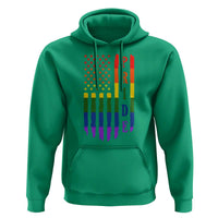 Pride Month Rainbow Flag Graphic Hoodie Lesbian Gay LGBT America Flag