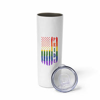 Pride Month Rainbow Flag Graphic Skinny Tumbler Lesbian Gay LGBT America Flag