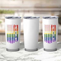 Pride Month Rainbow Flag Graphic Tumbler Cup Lesbian Gay LGBT America Flag