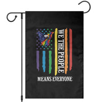 Patriotic Rainbow Pride American Eagle Garden Flag We The People LGBT Pride