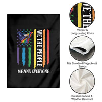 Patriotic Rainbow Pride American Eagle Garden Flag We The People LGBT Pride