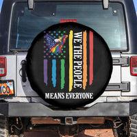 Patriotic Rainbow Pride American Eagle Spare Tire Cover We The People LGBT Pride