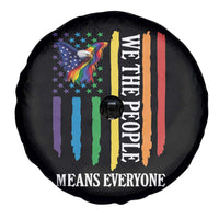 Patriotic Rainbow Pride American Eagle Spare Tire Cover We The People LGBT Pride