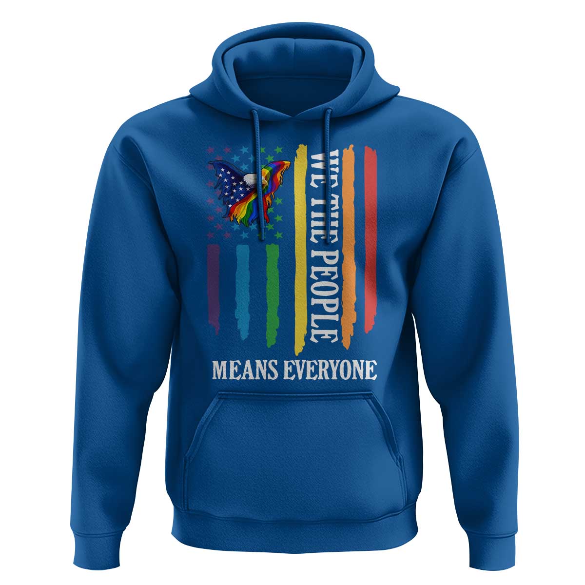 Patriotic Rainbow Pride American Eagle Hoodie We The People LGBT Pride