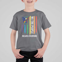 Patriotic Rainbow Pride American Eagle T Shirt For Kid We The People LGBT Pride