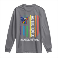 Patriotic Rainbow Pride American Eagle Long Sleeve Shirt We The People LGBT Pride